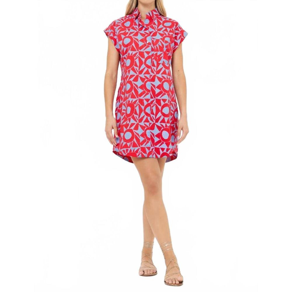 knee length dresses for ladies Long Sleeve Shirt Dress Mini, Amalfi Peri  The Augusta Clothing Company